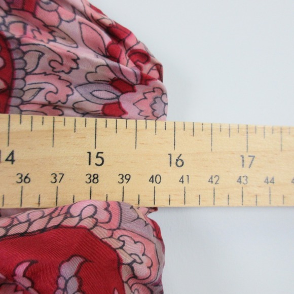 Mimi Maternity 100% Silk Dress S Paisley Print Spaghetti Strap Pregnancy 276 - Picture 12 of 14